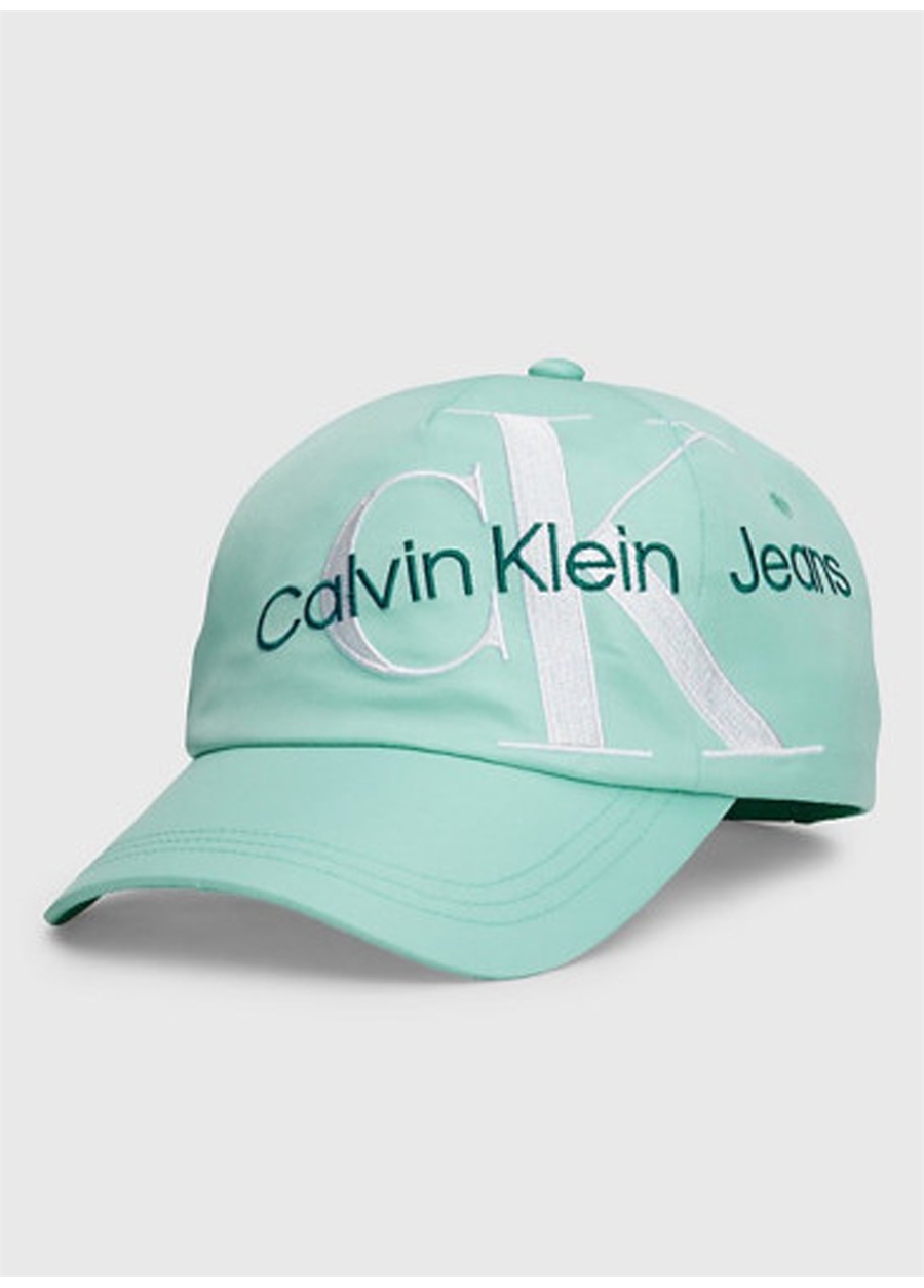 Calvin Klein Mavi Erkek Şapka SLANTED MONOGRAM EMBR BB CAP_1