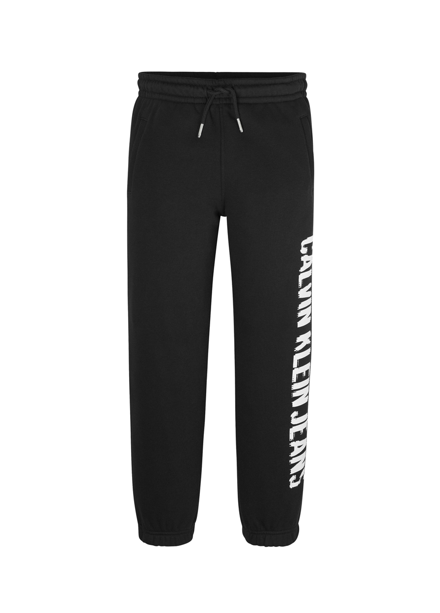 Calvin Klein Lastikli Paça Siyah Erkek Eşofman Altı PIXEL LOGO RELAXED JOGGER_1