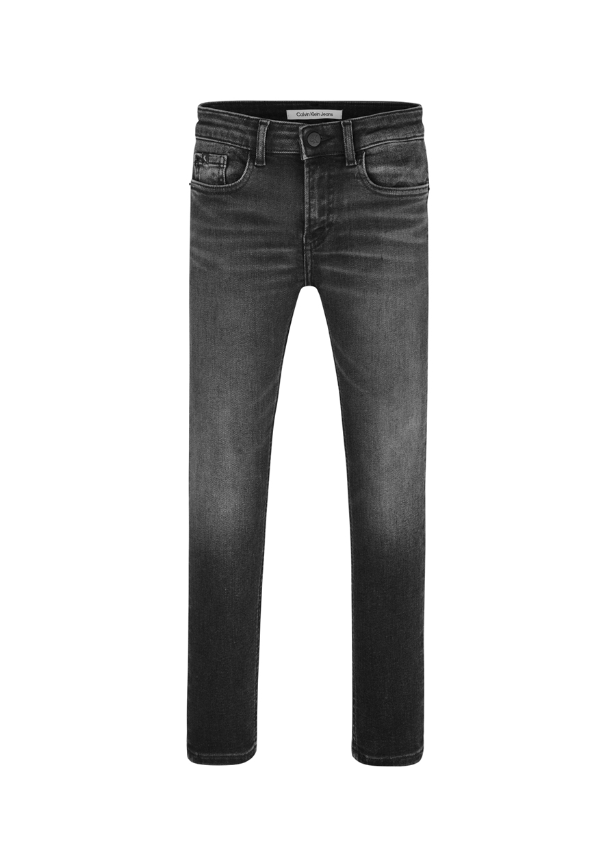 Calvin Klein SKINNY OPTIC BLACK Normal Bel Siyah Erkek Denim Pantolon_1