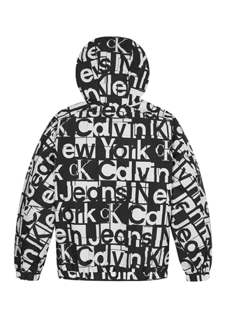 Calvin Klein Beyaz Erkek Mont GRID AOP WINDBREAKER_2