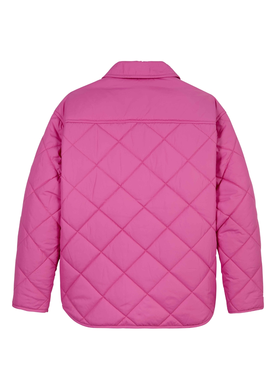 Calvin Klein Pembe Kız Çocuk Mont QUILTED WIDE OVERSHIRT_2