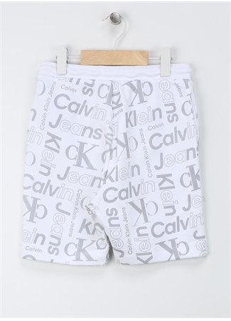 Calvin Klein Normal Beyaz Erkek Çocuk Şort INST. CK AOP SHORTS_1