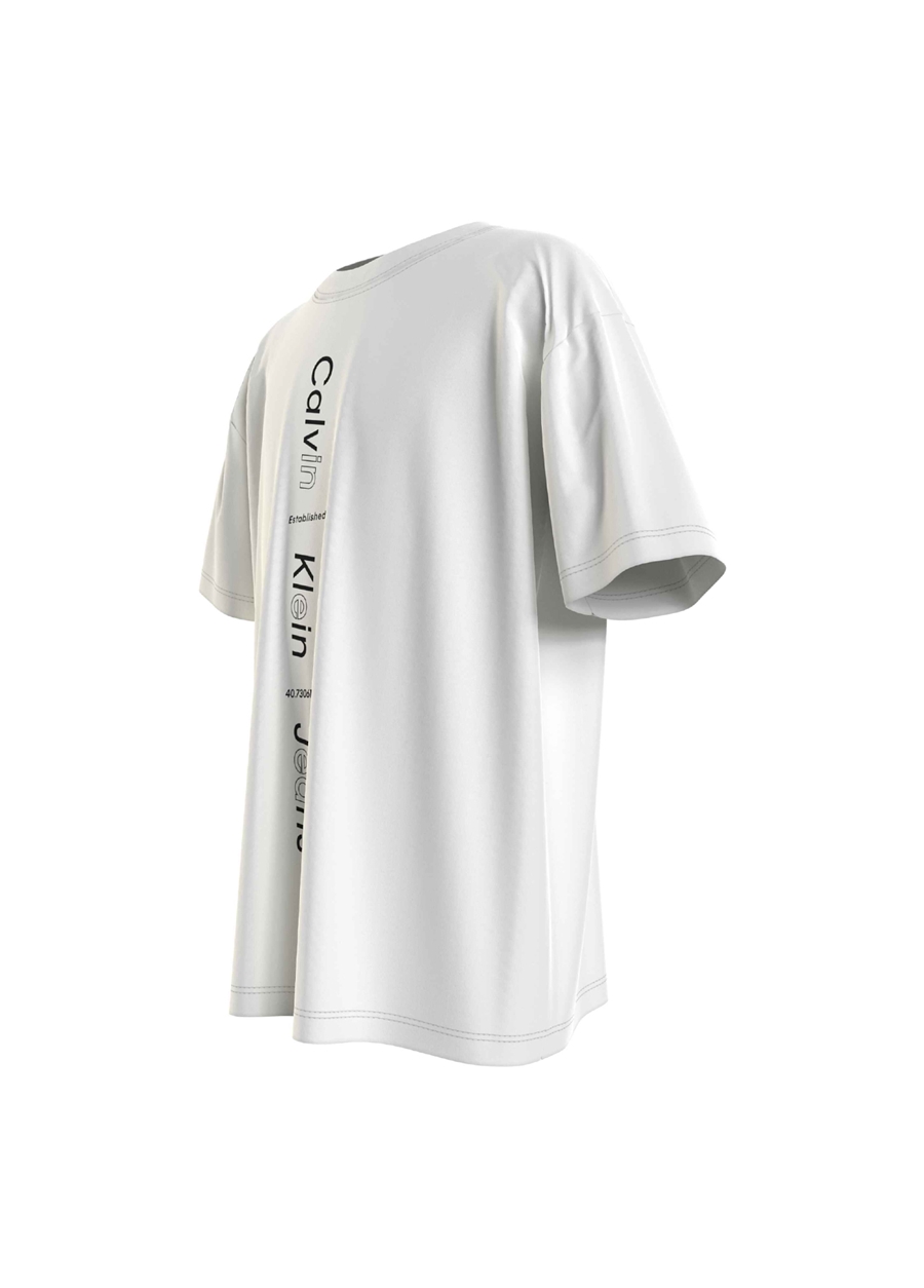 Calvin Klein Beyaz Kız Çocuk T-Shirt GRADIENT LG MESH RLX SS T-SHIRT_1