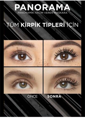 Loreal Paris Panorama Hacim Veren Maskara Siyah_5