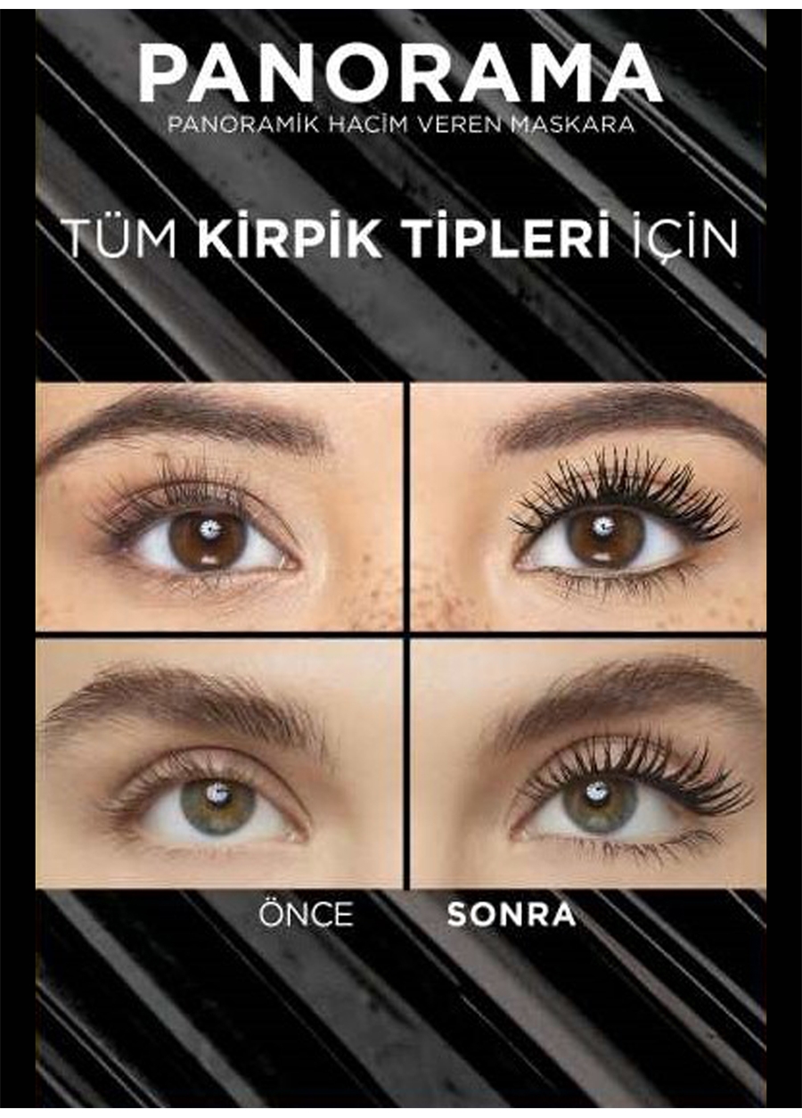 Loreal Paris Panorama Hacim Veren Maskara Siyah_5