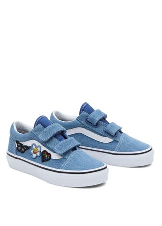 Vans Mavi Kız Çocuk Yürüyüş Ayakkabısı VN0A38HDNWD1-UY Old Skool V_2