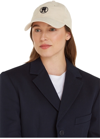 Tommy Hilfiger Bej Kadın Şapka SPRING CHIC CAP_0