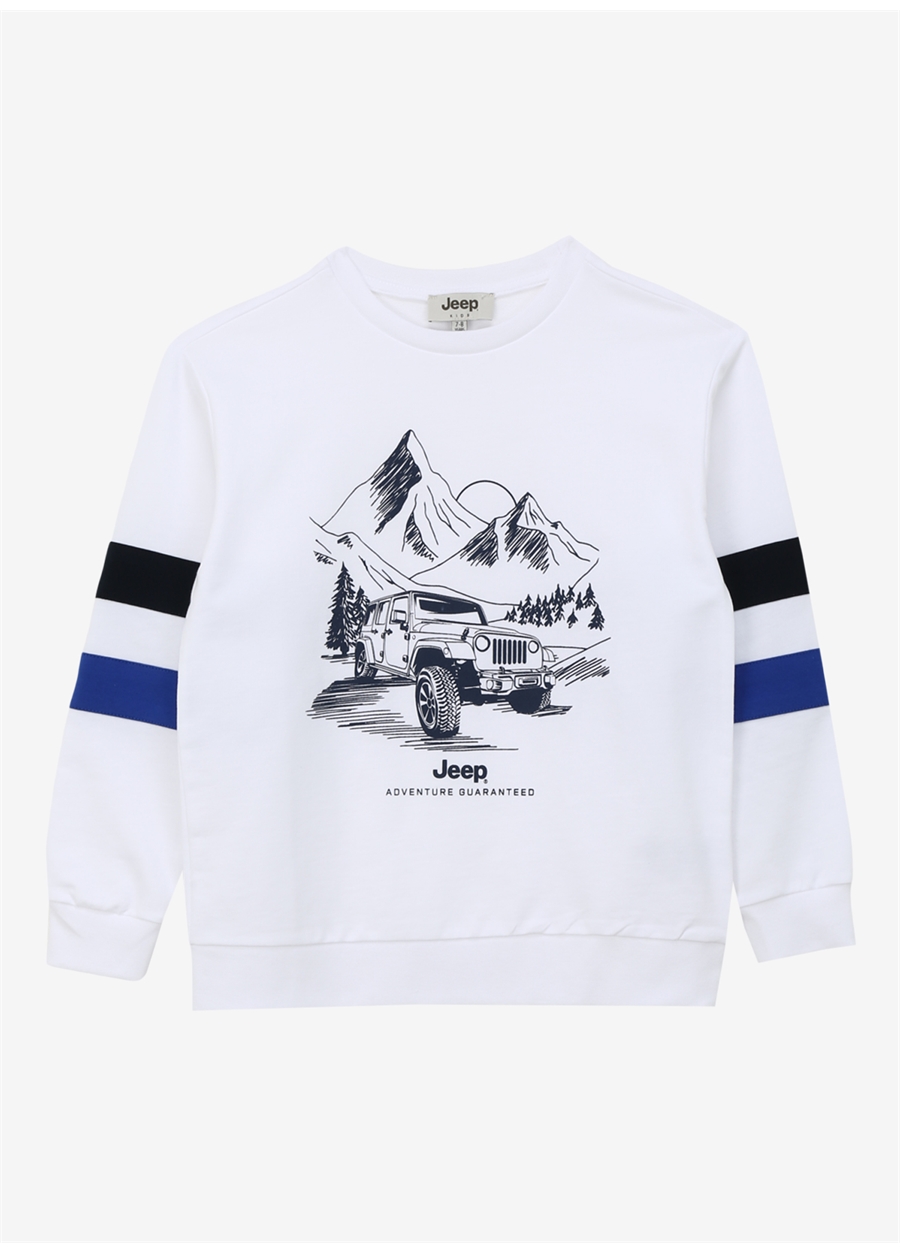 Jeep Ekru Erkek Sweatshirt C4SB-SWT4012_0