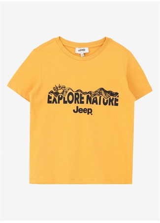 Jeep Baskılı Hardal Erkek Çocuk T-Shirt C4SB-TST4001