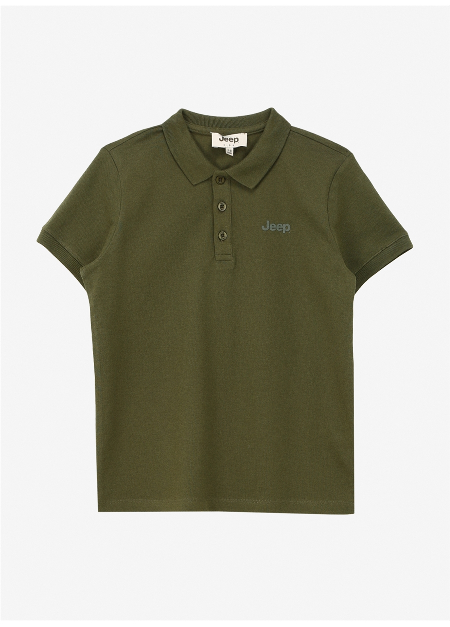 Jeep Haki Erkek Çocuk Polo Yaka Relaxed Baskılı Polo T-Shirt C4SB-TST104_1