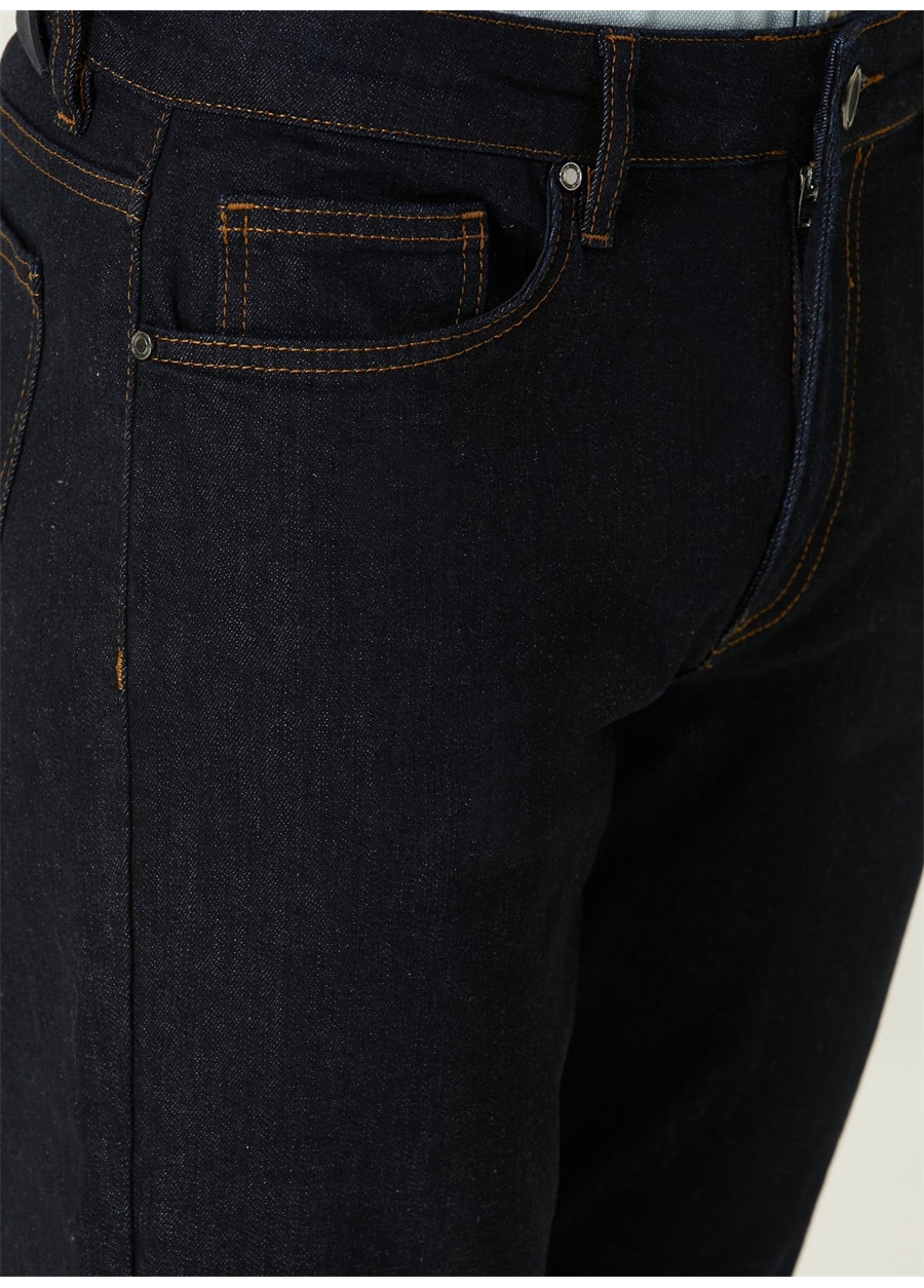 Network Normal Bel Düz Paça Slim Fit Lacivert Erkek Denim Pantolon 1090617_3