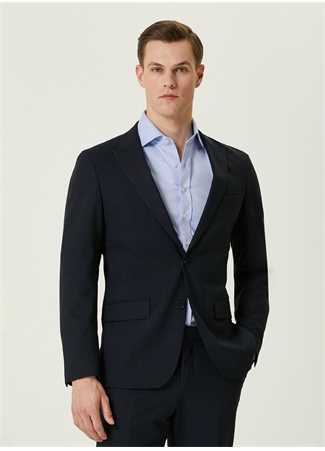 Network Normal Bel Slim Fit Lacivert Erkek Takım Elbise 1090705_4