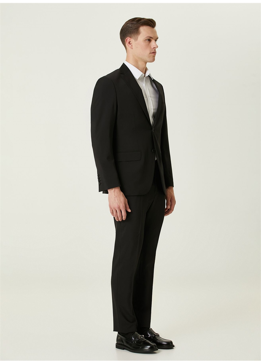 Network Normal Bel Slim Fit Siyah Erkek Takım Elbise 1090715_5