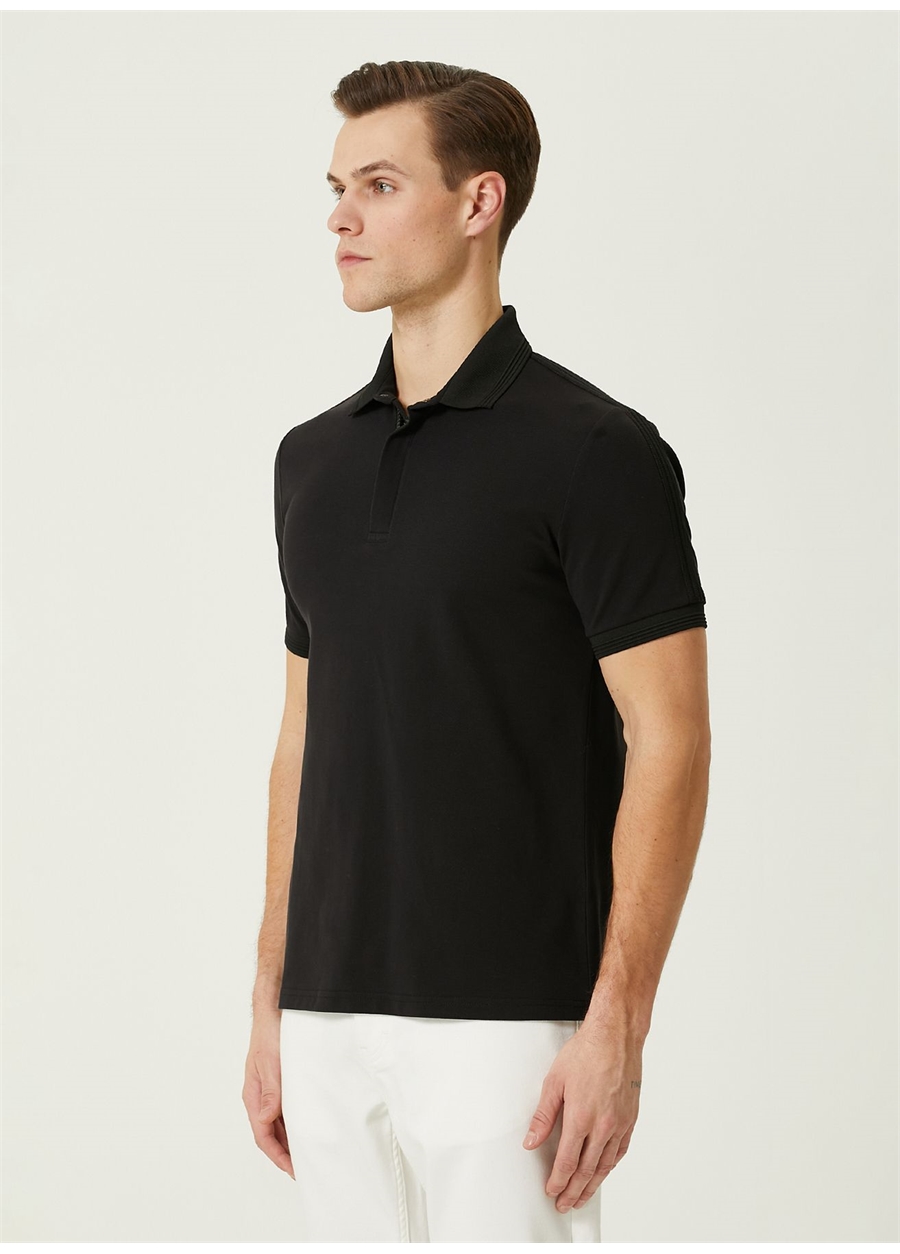 Network Siyah Erkek Slim Fit Polo T-Shirt 1090805_3