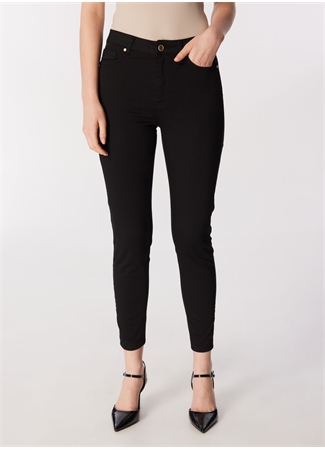 Network Normal Bel Skinny Fit Siyah Kadın Pantolon 1091194_2