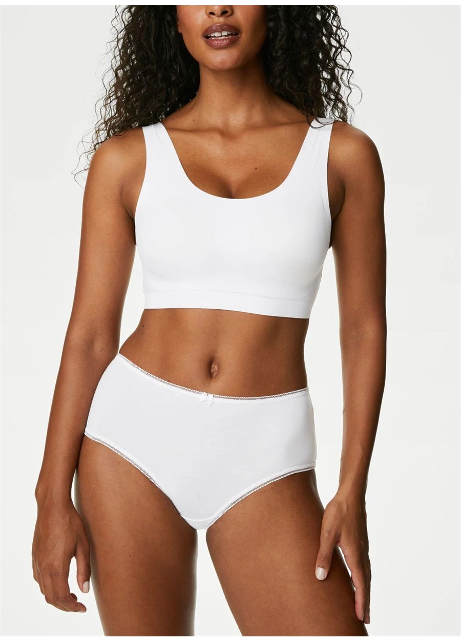 Marks & Spencer Beyaz Kadın Bikini Külot 4933P