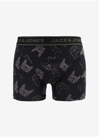 Jack & Jones Siyah Erkek Boxer 12262295_JACDARK BULLDOG TRUNK TRY_0