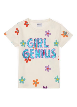 U.S. Polo Assn. Ekru Kız Çocuk T-Shirt SALOME