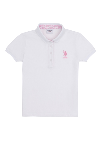 U.S. Polo Assn. Beyaz Kız Çocuk T-Shirt TP01-IY024_0