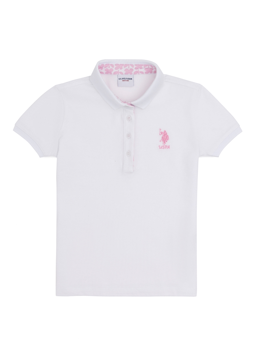 U.S. Polo Assn. Beyaz Kız Çocuk T-Shirt TP01-IY024