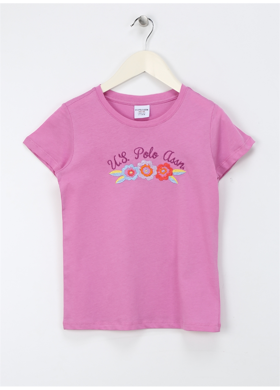 U.S. Polo Assn. Eflatun Kız Çocuk T-Shirt SIMON