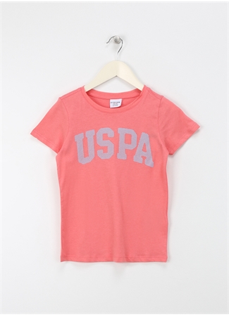 U.S. Polo Assn. Pembe Kız Çocuk T-Shirt KEAN-IY24