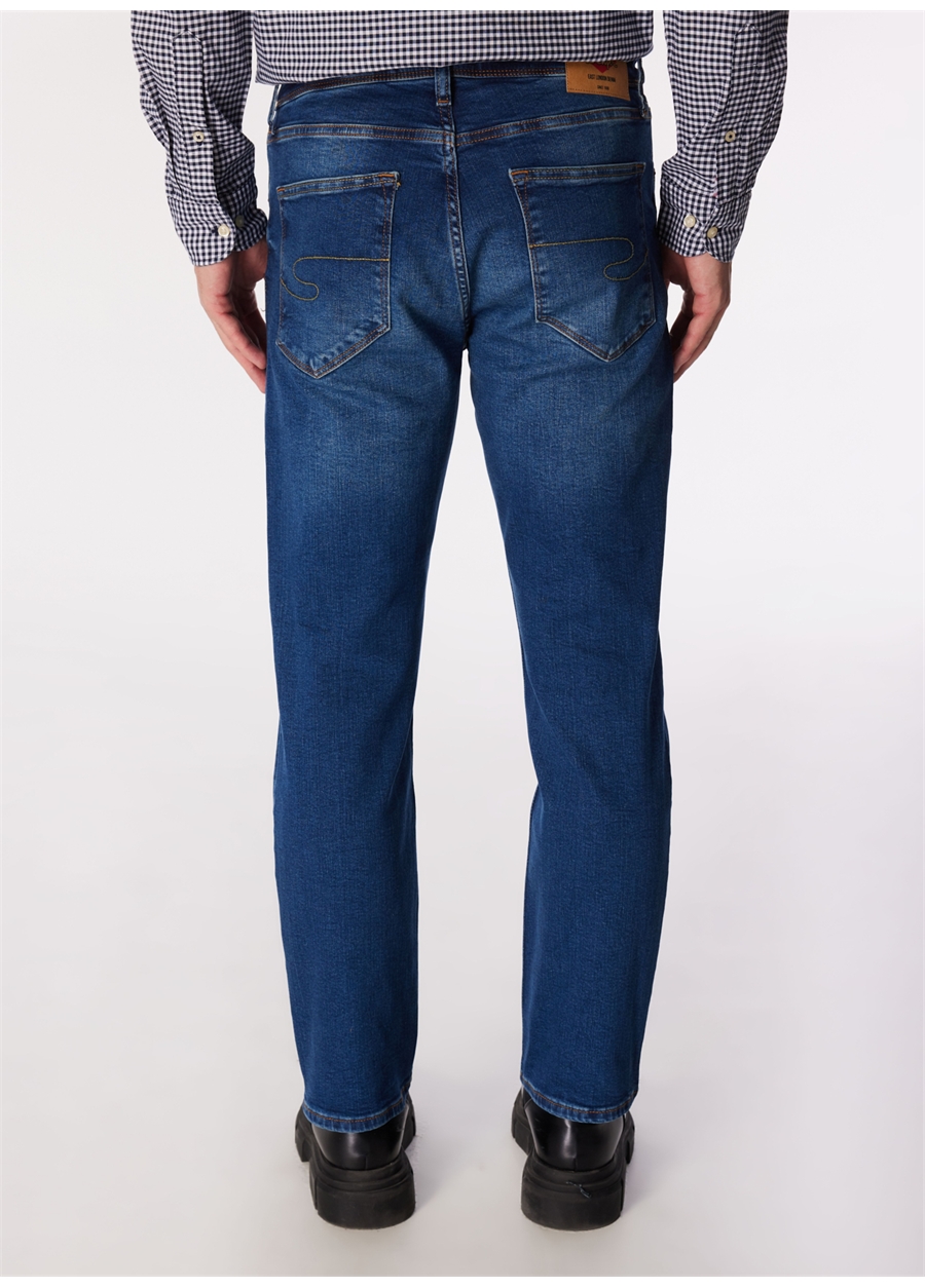 Lee Cooper JAGGER ELLERY BLUE M Normal Bel Slim Fit Erkek Denim Pantolon 242 LCM 121025_4