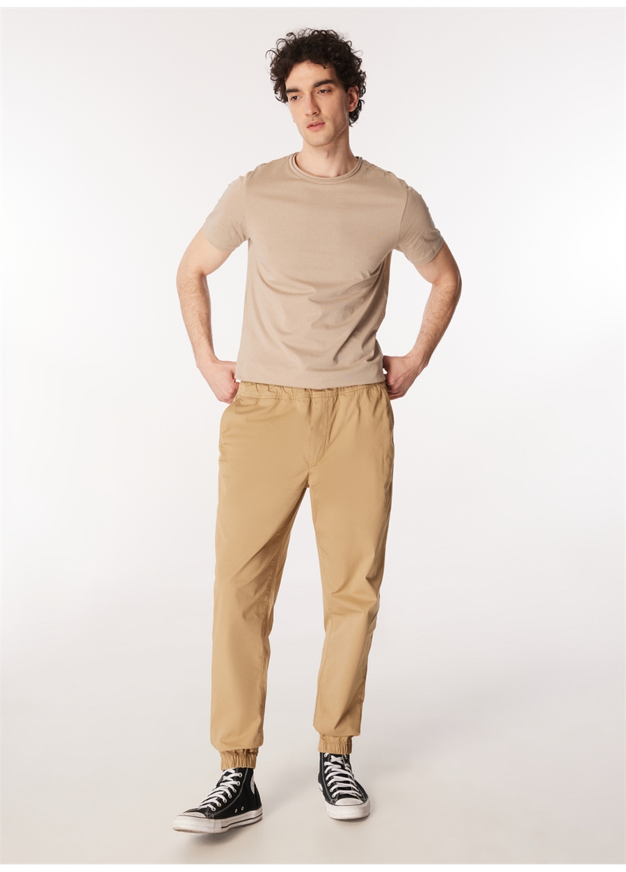 Lee Cooper Normal Paça Deve Tüyü Erkek Kargo Pantolon 242 LCM 221006 JOGGER 2 CAMEL_1