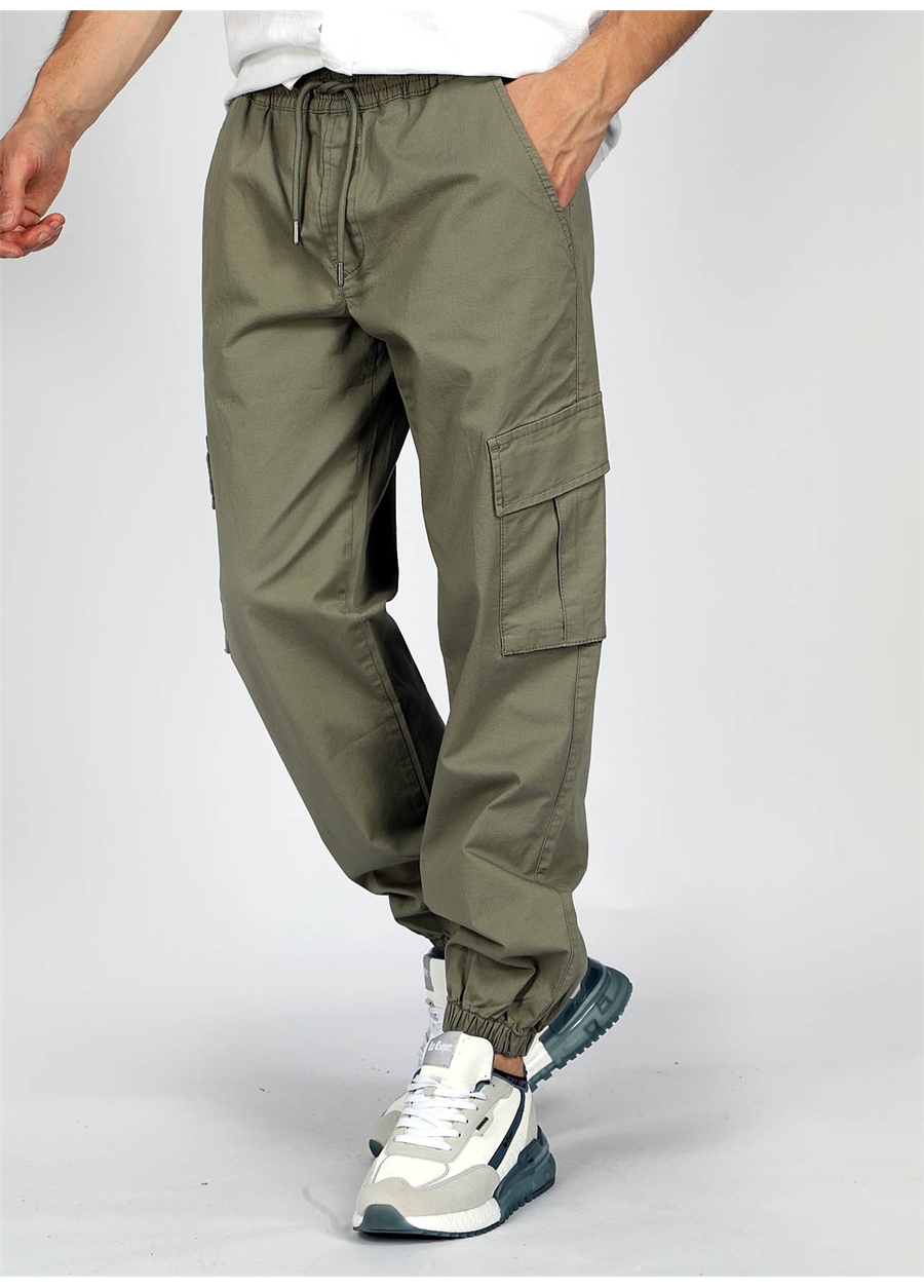 Lee Cooper Normal Paça Haki Erkek Kargo Pantolon 242 LCM 221007 ZARGO HAKİ_1