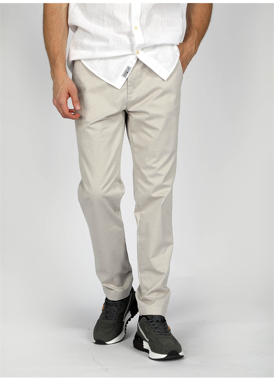 Lee Cooper Normal Bel Slim Fit Gri Erkek Chino Pantolon 242 LCM 221016 NEW CHINO 2 A. GRİ_1