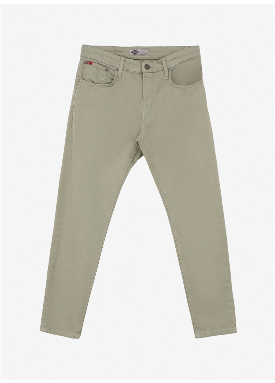 Lee Cooper Normal Bel Slim Fit Haki Erkek Chino Pantolon 242 LCM 221009 LONCE A. HAKİ_0