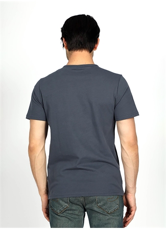 Lee Cooper Yuvarlak Yaka İndigo Erkek T-Shirt 242 LCM 242010 MARELO İNDİGO_2