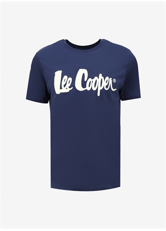 Lee Cooper Yuvarlak Yaka Lacivert Erkek T-Shirt 242 LCM 242017 LONDONLOGO LACİVERT_5