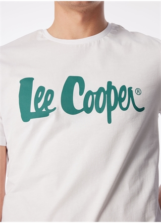 Lee Cooper Yuvarlak Yaka Beyaz Erkek T-Shirt 242 LCM 242017 LONDONLOGO BEYAZ-Y_3