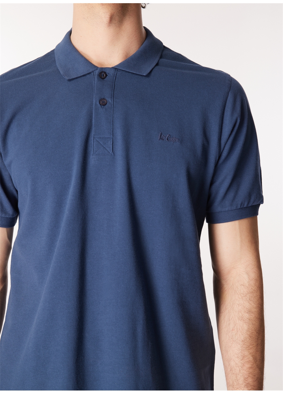 Lee Cooper İndigo Erkek Polo T-Shirt 242 LCM 242025 TWINS İNDİGO_3