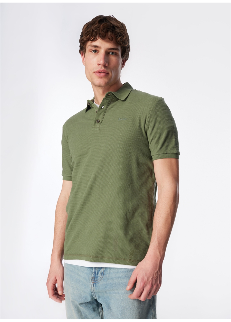 Lee Cooper Haki Erkek Polo T-Shirt 242 LCM 242026 TYLEN HAKİ_2