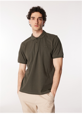 Lee Cooper Yeşil Erkek Polo T-Shirt 242 LCM 242025 TWINS OLIVE_0