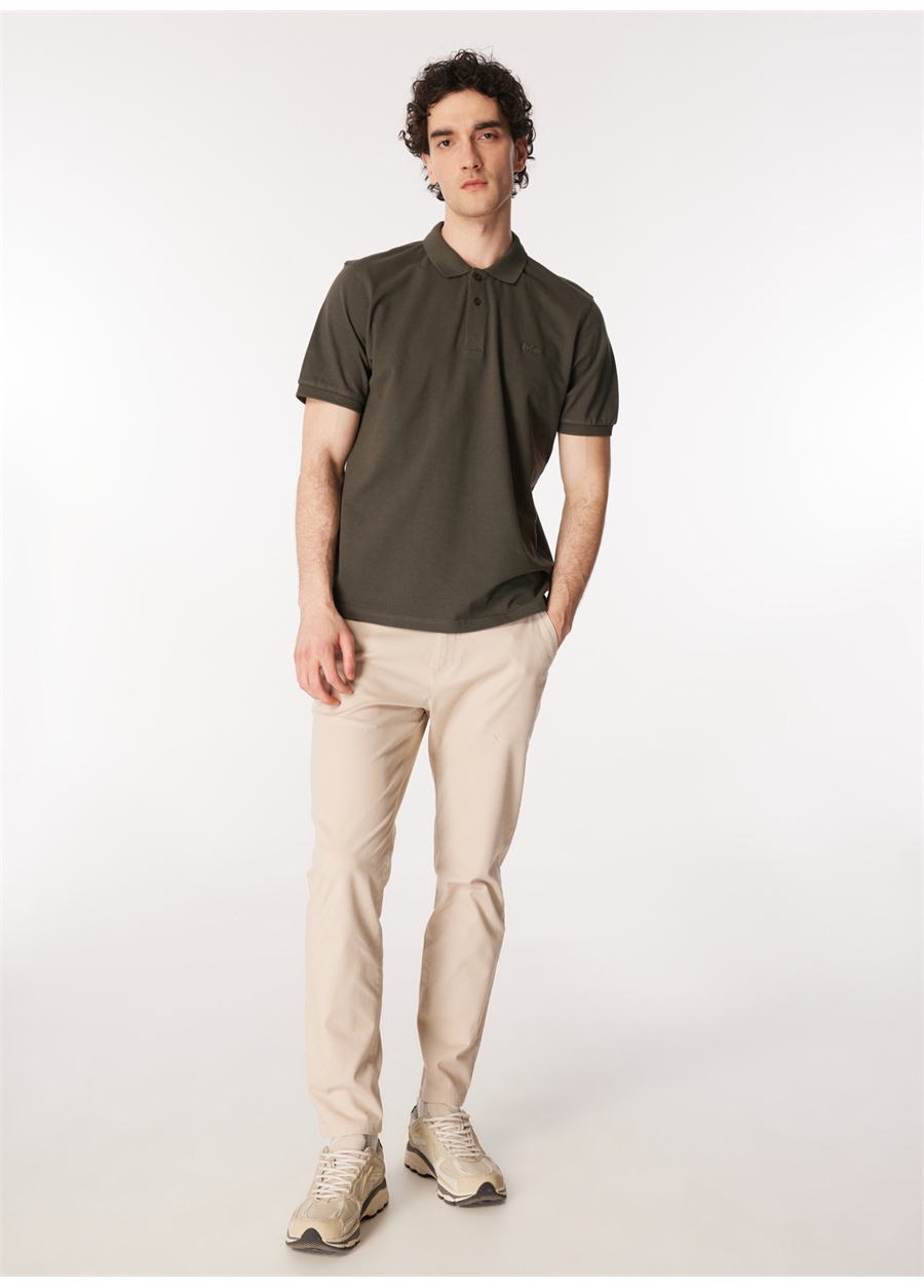 Lee Cooper Yeşil Erkek Polo T-Shirt 242 LCM 242025 TWINS OLIVE_1