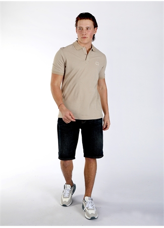 Lee Cooper Bej Erkek Polo T-Shirt 242 LCM 242032 NAVAGOİ BEJ