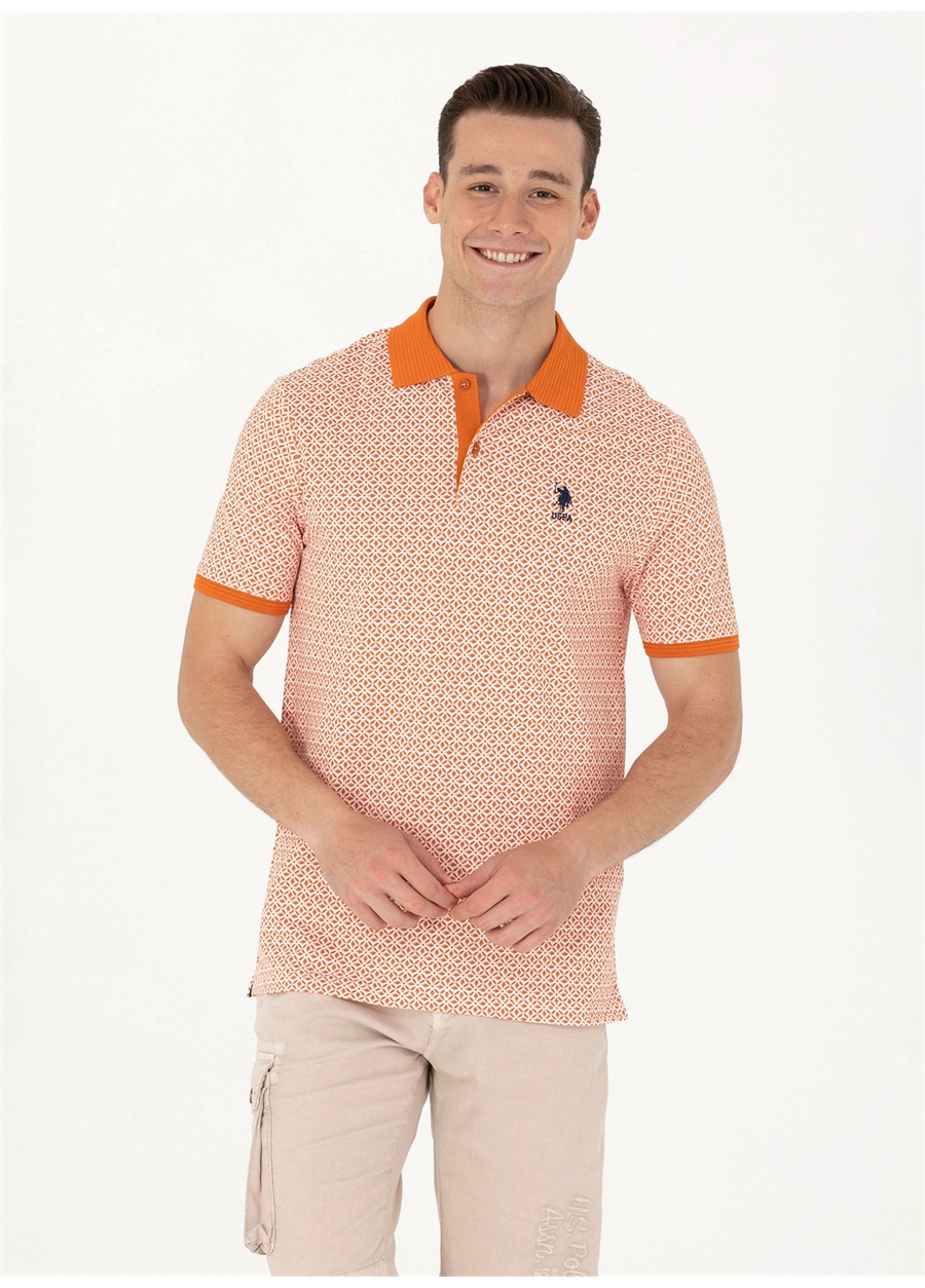 U.S. Polo Assn. Kiremit Erkek Regular Fit Polo T-Shirt AREZ_0