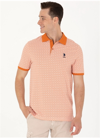 U.S. Polo Assn. Kiremit Erkek Regular Fit Polo T-Shirt AREZ_2