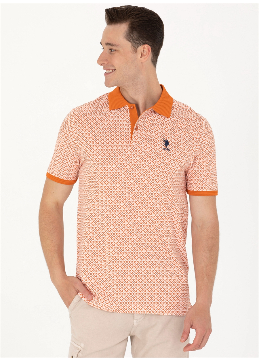 U.S. Polo Assn. Kiremit Erkek Regular Fit Polo T-Shirt AREZ_2