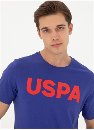 U.S. Polo Assn. Bisiklet Yaka Mavi Erkek T-Shirt GEARTIY024_1