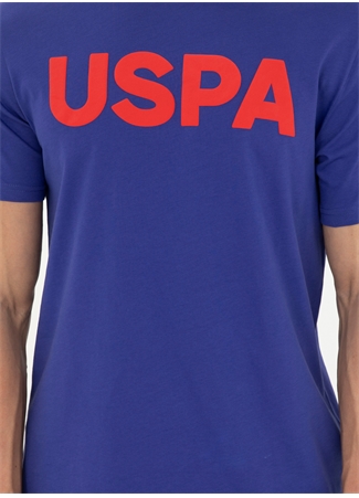 U.S. Polo Assn. Bisiklet Yaka Mavi Erkek T-Shirt GEARTIY024_5