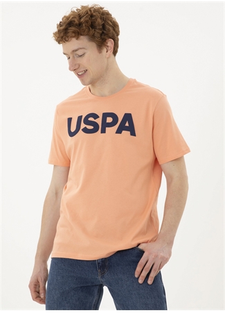 U.S. Polo Assn. Bisiklet Yaka Somon Erkek T-Shirt GEARTIY024_0