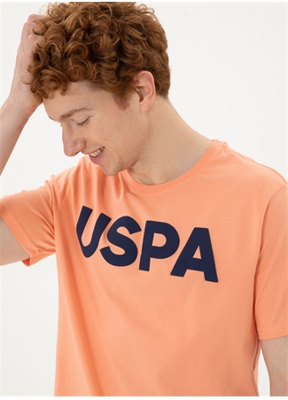 U.S. Polo Assn. Bisiklet Yaka Somon Erkek T-Shirt GEARTIY024_1