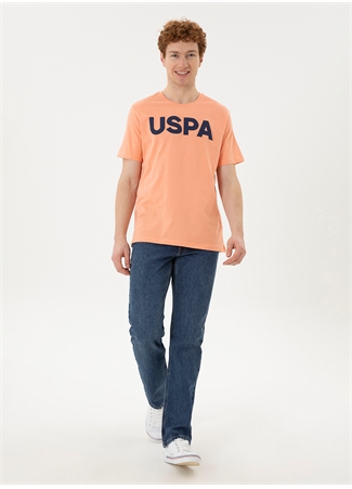 U.S. Polo Assn. Bisiklet Yaka Somon Erkek T-Shirt GEARTIY024_3