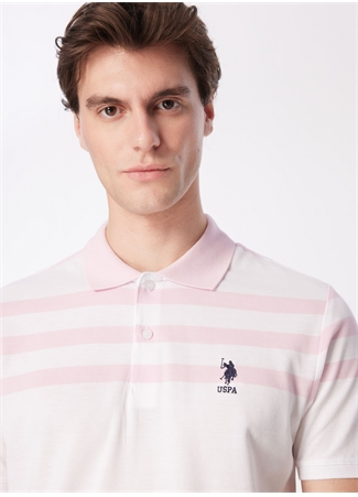 U.S. Polo Assn. Pembe Erkek Regular Fit Polo T-Shirt GODE_2