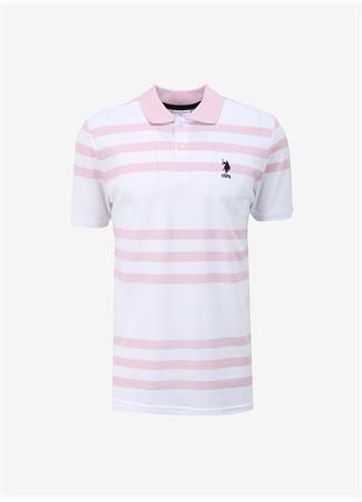 U.S. Polo Assn. Pembe Erkek Regular Fit Polo T-Shirt GODE_5