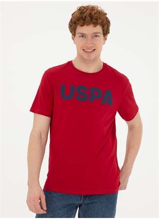 U.S. Polo Assn. Bisiklet Yaka Bordo Erkek T-Shirt GEARTIY024_2